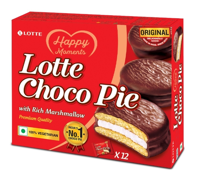 리뉴얼 진행한 인도 현지 롯데 초코파이 / 사진=롯데웰푸드 제공