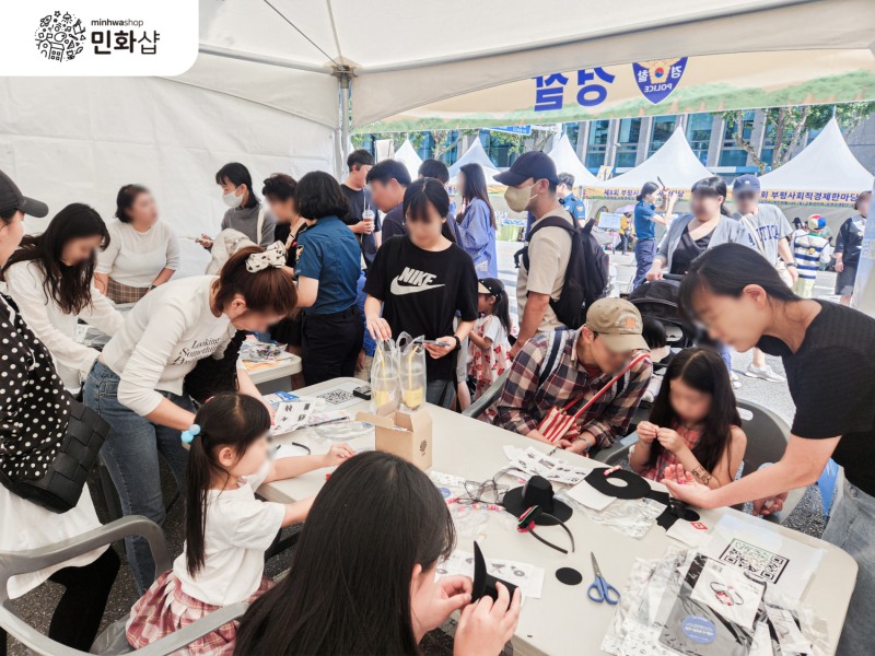 민화샵, 부평풍물대축제서 부평구청·부평경찰서와 아동학대예방 체험부스 운영