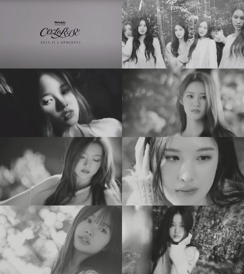 위클리, 컴백 스포일러 영상 공개…미니 5집 앨범명은 'ColoRise'