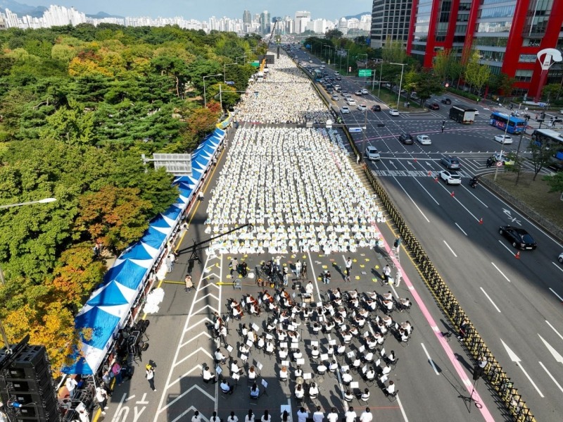 기독교복음선교회, 창립 45주년 맞아 '세계평화 위한 구국기도회' 개최