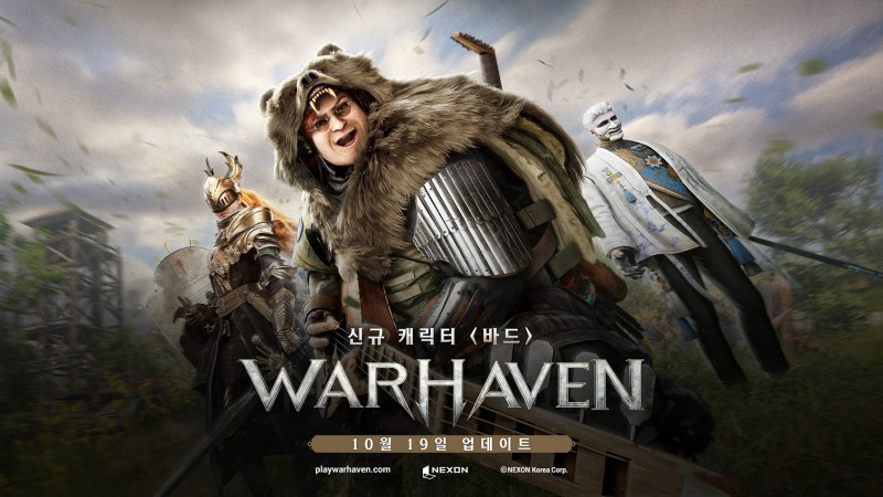 넥슨, '워헤이븐' 신규 캐릭터 바드 및 경쟁전 업데이트
