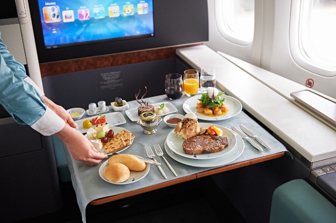 대한항공 일등석 기내식 / 사진=대한항공 제공