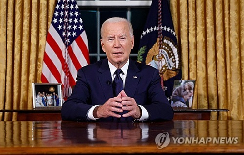 대국민연설 하는 조 바이든 미국 대통령(사진=연합)