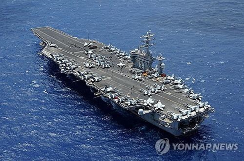 미 핵추진 항모 드와이트아이젠하워호(사진=연합)