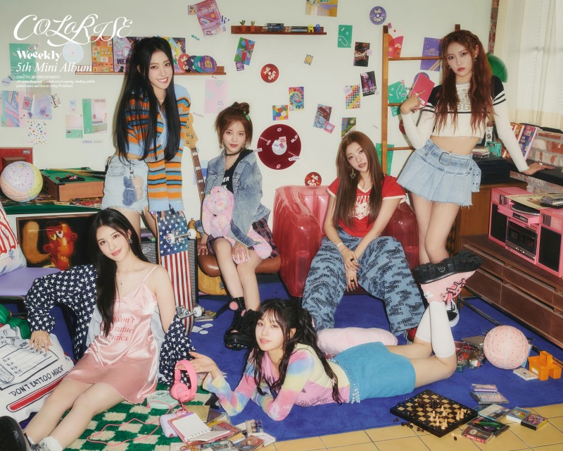 위클리, 미니 5집 마지막 콘셉트 포토 'Growth' 공개…'너드美' 가득 사랑스러운 악동