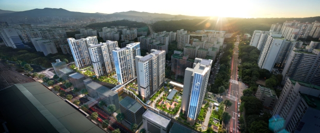 산본 충무주공2단지 2차아파트 리모델링주택사업 조감도 / 사진=SK에코플랜트 제공