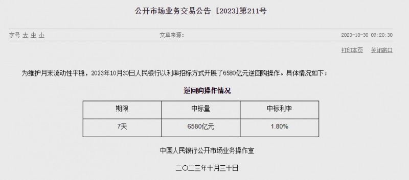 중국 인민은행 유동성 1500억위안 순회수..지난주 1조 3700억위안 순공급