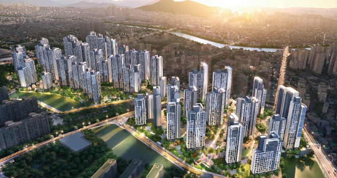 청주사모2구역 재개발 조감도 / 사진=대우건설 제공