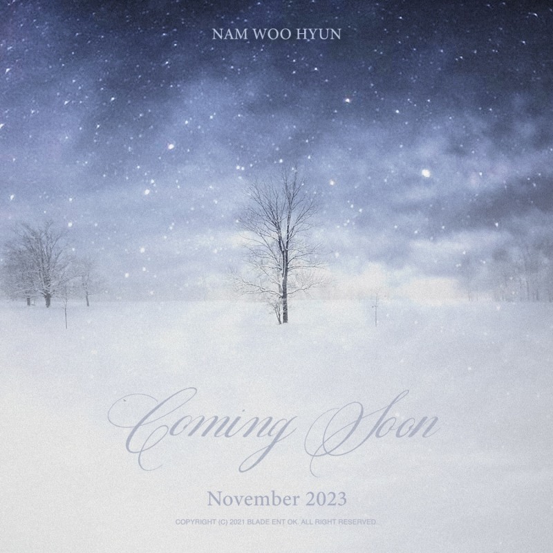 남우현, 11월 첫 솔로 정규 앨범 발매…‘겨울 감성 자극’ 커밍순 포스터 공개