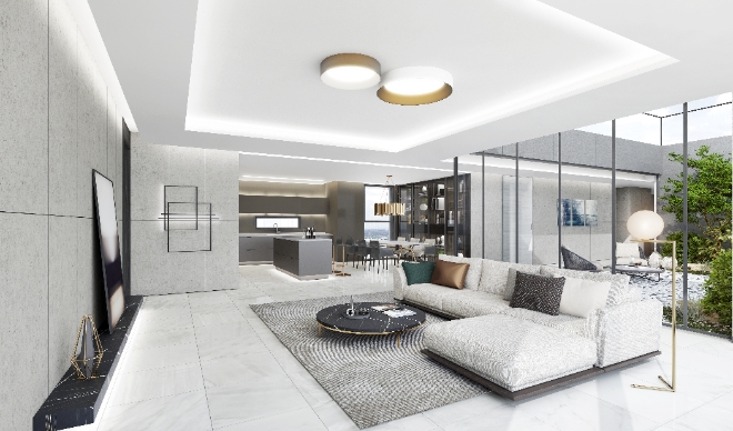 수직증축층 펜트하우스 내부 / 사진=포스코이앤씨 제공