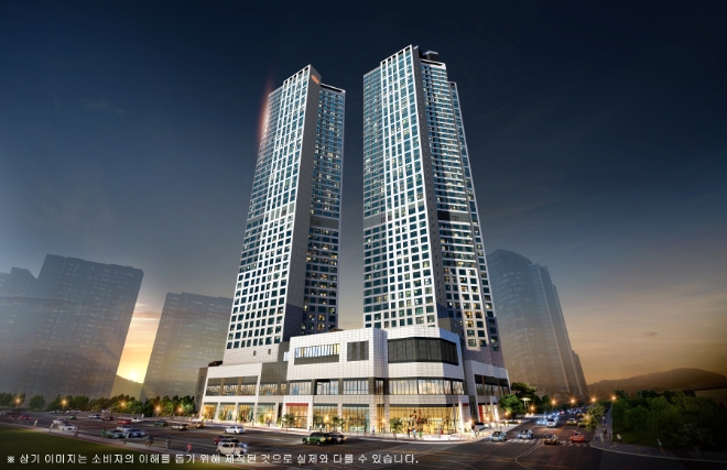 e편한세상 시티 천안아산역 투시도 / 사진=DL이앤씨 제공