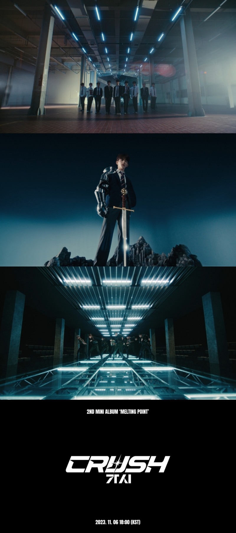 ZEROBASEONE, 신곡 'CRUSH (가시)' 뮤직비디오 티저 공개…‘다크 이노센스’ 면모 과시