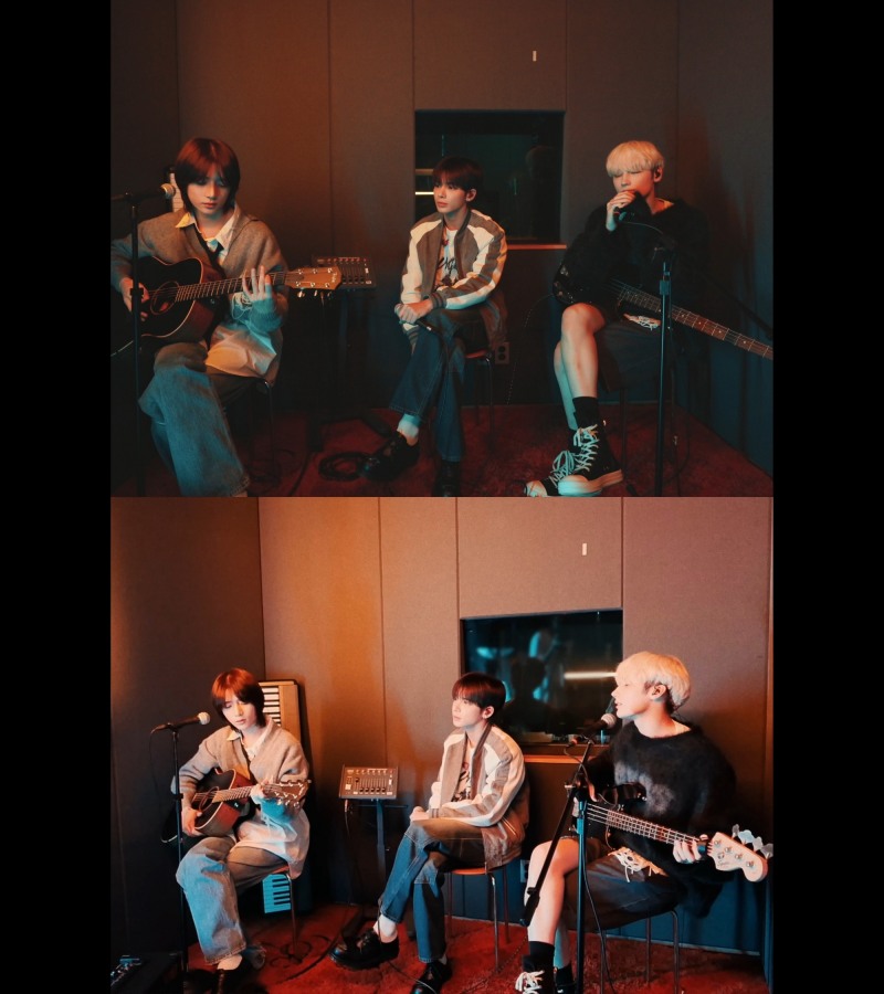 투모로우바이투게더, '물수제비' 라이브 클립 공개…돋보인 ‘가창력+악기 연주’