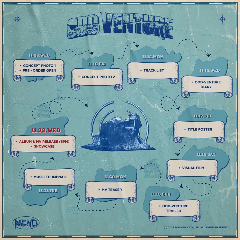 MCND, 신보 스케줄러 공개…풍성한 티징 콘텐츠 기대