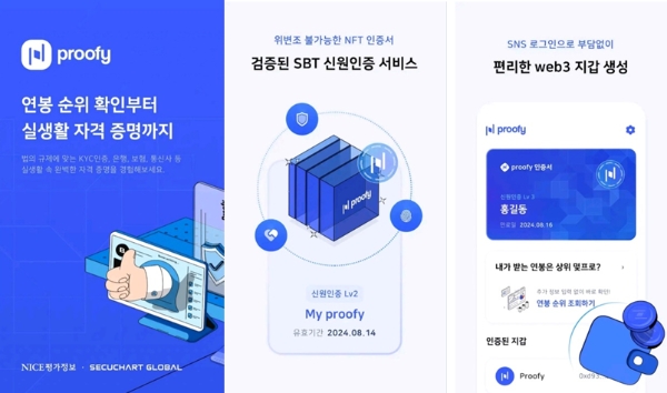 신원인증서비스 ‘프루피(Proofy)’ 앱 이미지. 제공=SBT주식회사