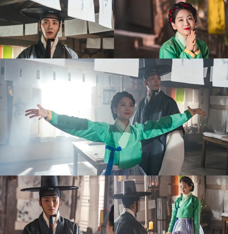 “분위기 180도 달라졌다” ‘혼례대첩’ 로운X조이현, 중매 대작전 ‘비밀창고 발대식’ 현장