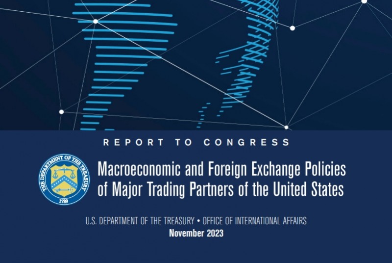 (상보) 미 재무부 "한국·스위스, 환율 관찰대상국 제외...베트남 재지정" - AFP