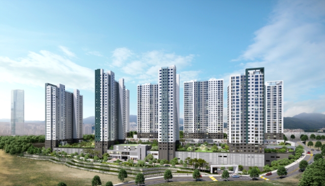 문현 푸르지오 트레시엘 주경투시도 / 사진=대우건설 제공