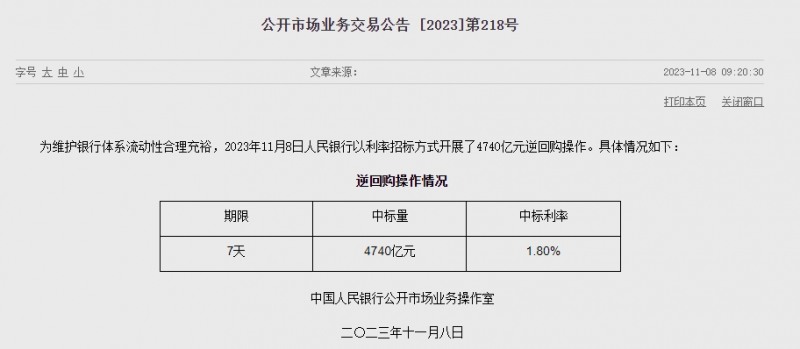 중국 인민은행 유동성 830억위안 순공급...이번주 8160억위안 순회수