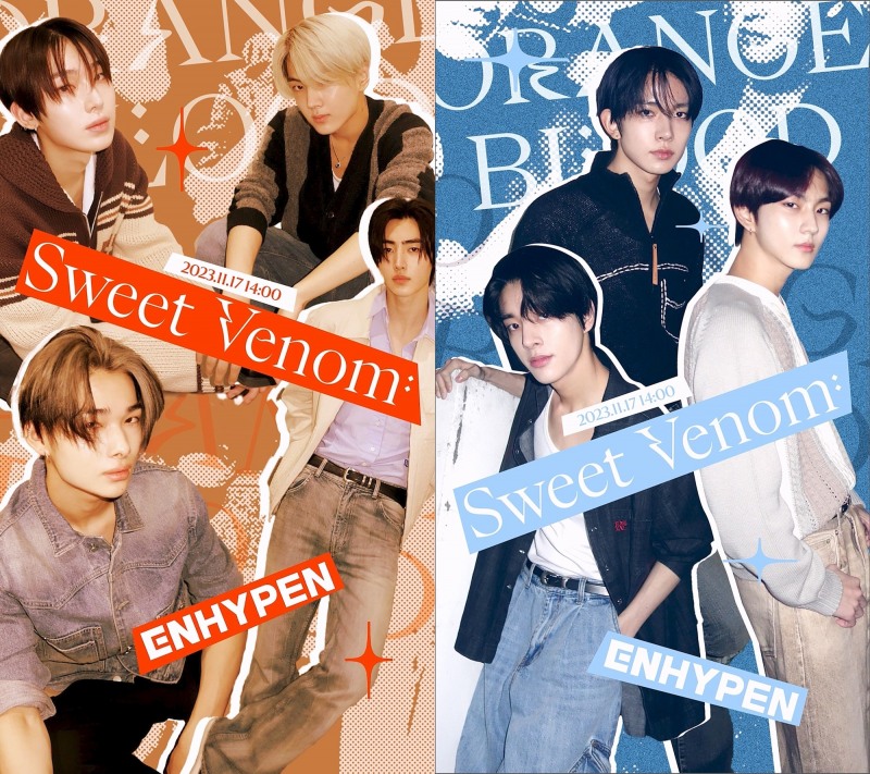 엔하이픈, 미니 5집 타이틀곡 ‘Sweet Venom’ 음원 일부분 선공개…‘중독성 있는 멜로디’
