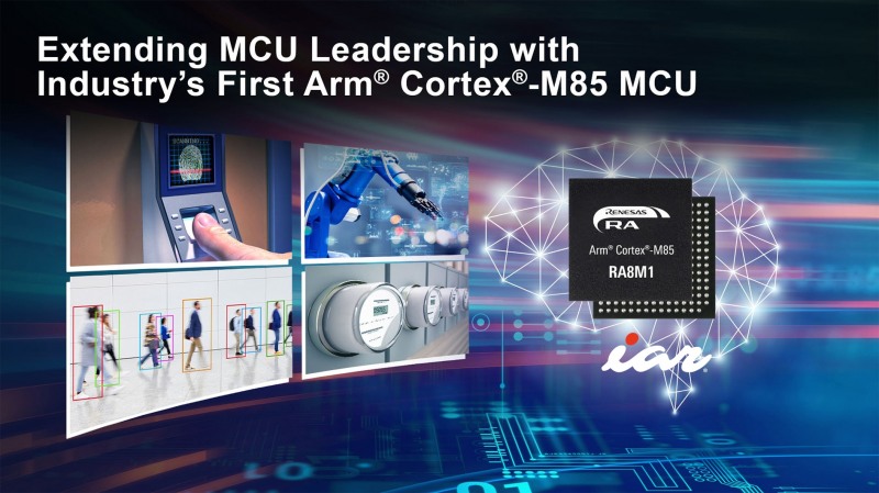 IAR, 르네사스 RA8 시리즈에 대한 도구 지원으로 AI 및 ML 개발 가속화