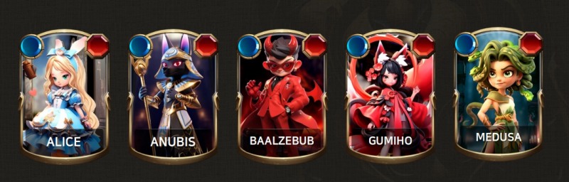 '템페스트'에는 300종이 넘는 매력적인 캐릭터가 카드 형태로 등장한다. 매 시즌마다 새로운 컨셉트의 일러스트를 만날 수 있다.