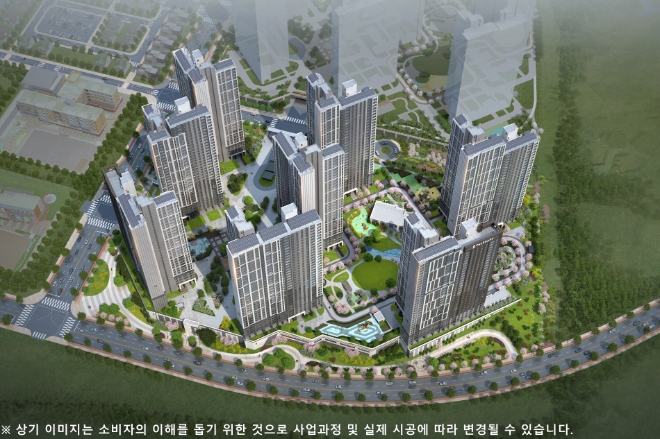 더샵 탕정인피니티시티 조감도. / 이미지=더피알 제공