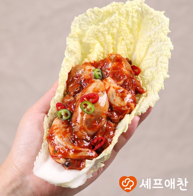 오웬푸드셰프애찬, 겨울철 별미 생굴무침 리뉴얼 출시