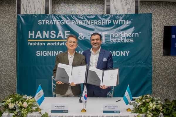 한세실업이 온두라스 나코 지역에 위치한 노던 텍스타일과 업무 협약식을 가졌다. (사진제공=한세실업)