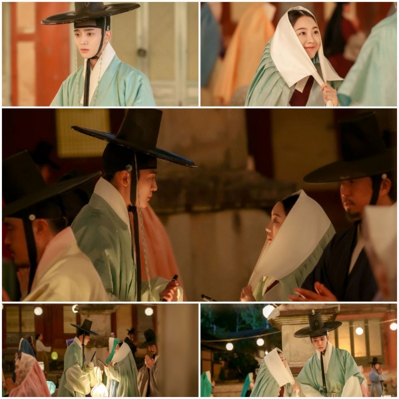 ‘혼례대첩’ 로운X조이현, ‘달뜬 심호흡+꽃 같은 미소+직진 눈빛’ 명화 같은 몽환적 투 샷