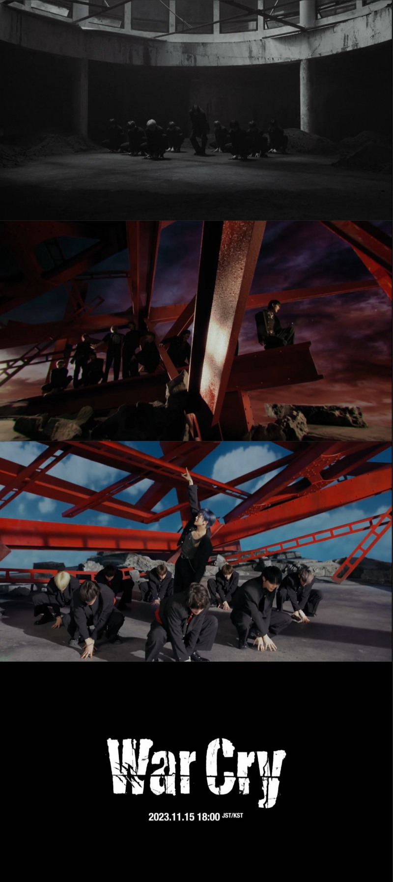 &TEAM, 정규 1집 타이틀곡 'War Cry' 뮤직비디오 티저 공개…'하이브 성공 DNA' 증명
