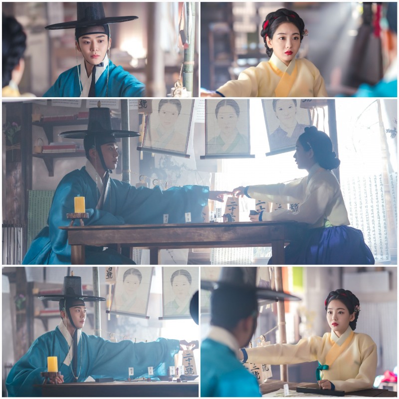 ‘혼례대첩’ 로운X조이현, 동공 지진X숨멎 얼음X순간 정적…‘찰나의 손끝 터치’ 현장