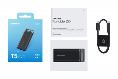 삼성전자, 업계 최대 8TB 용량 포터블 SSD 신제품 ‘T5 EVO’ 출시(사진=삼성전자제공)
