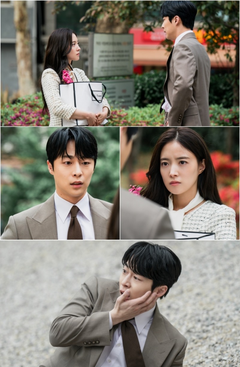 ‘열녀박씨 계약결혼뎐’ 이세영X배인혁, 심상치 않은 일촉즉발 순간 발발…길거리 한복판 불꽃 대치 샷 포착