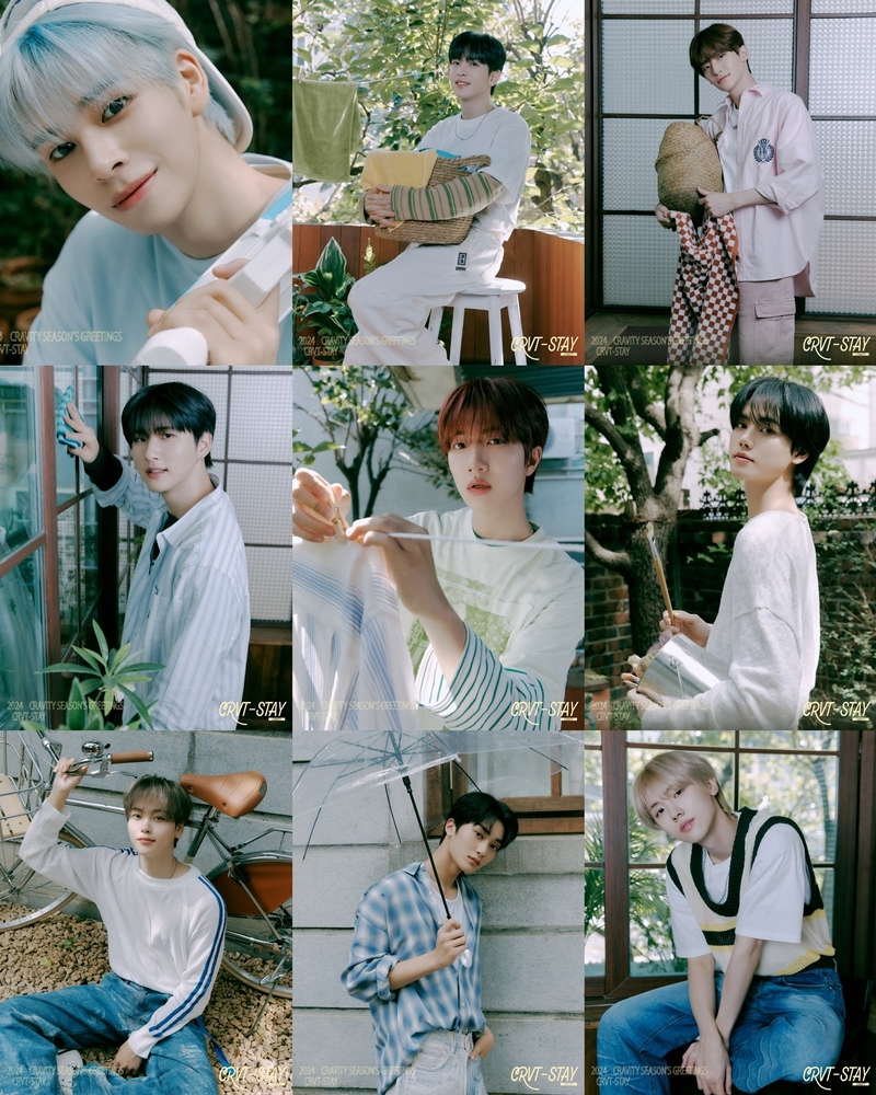 크래비티, 2024 시즌 그리팅 콘셉트 포토 공개…‘풋풋+청량’ 비주얼