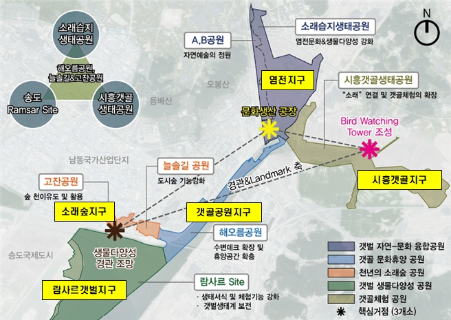 인천시 소래습지 일원 국가도시공원 추진 개념도. ( 사진 = 인천시 )