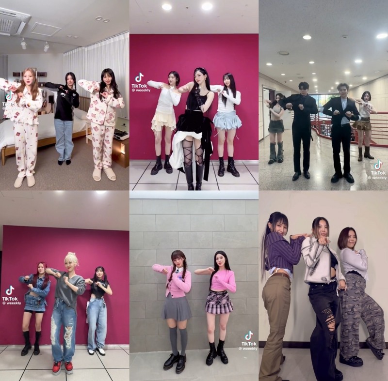 위클리, 신곡 'VROOM VROOM' 틱톡 챌린지 열풍…강렬 중독성으로 반응 '大폭발'