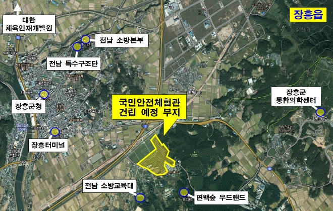 국민안전체험관 사업예정지 / 사진=장흥군 제공