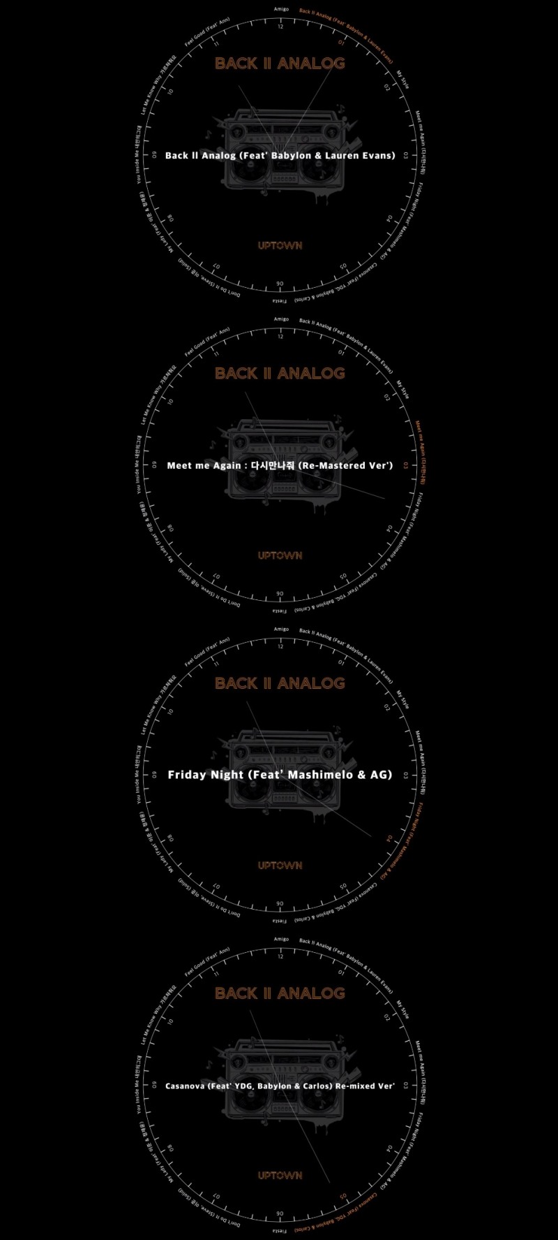 업타운, 신보 'Back II Analog' 하이라이트 메들리 공개…리메이크+리마스터로 '완성도 UP'