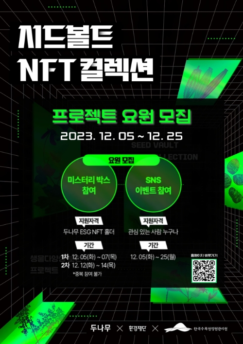 환경재단, 세계 토양의 날 맞이 ‘시드볼트 NFT 컬렉션’ 출시
