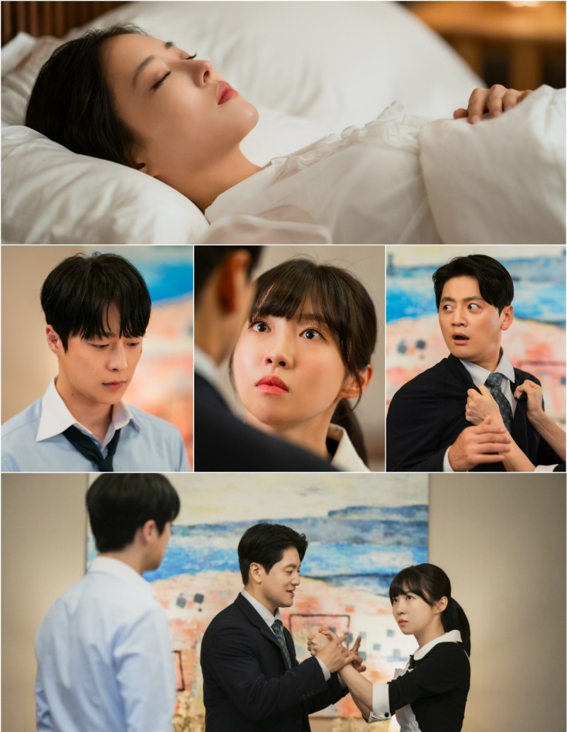 ‘열녀박씨 계약결혼뎐’ 이세영X배인혁X주현영X조복래, 혼돈 대폭발한 충격 병실 샷 공개