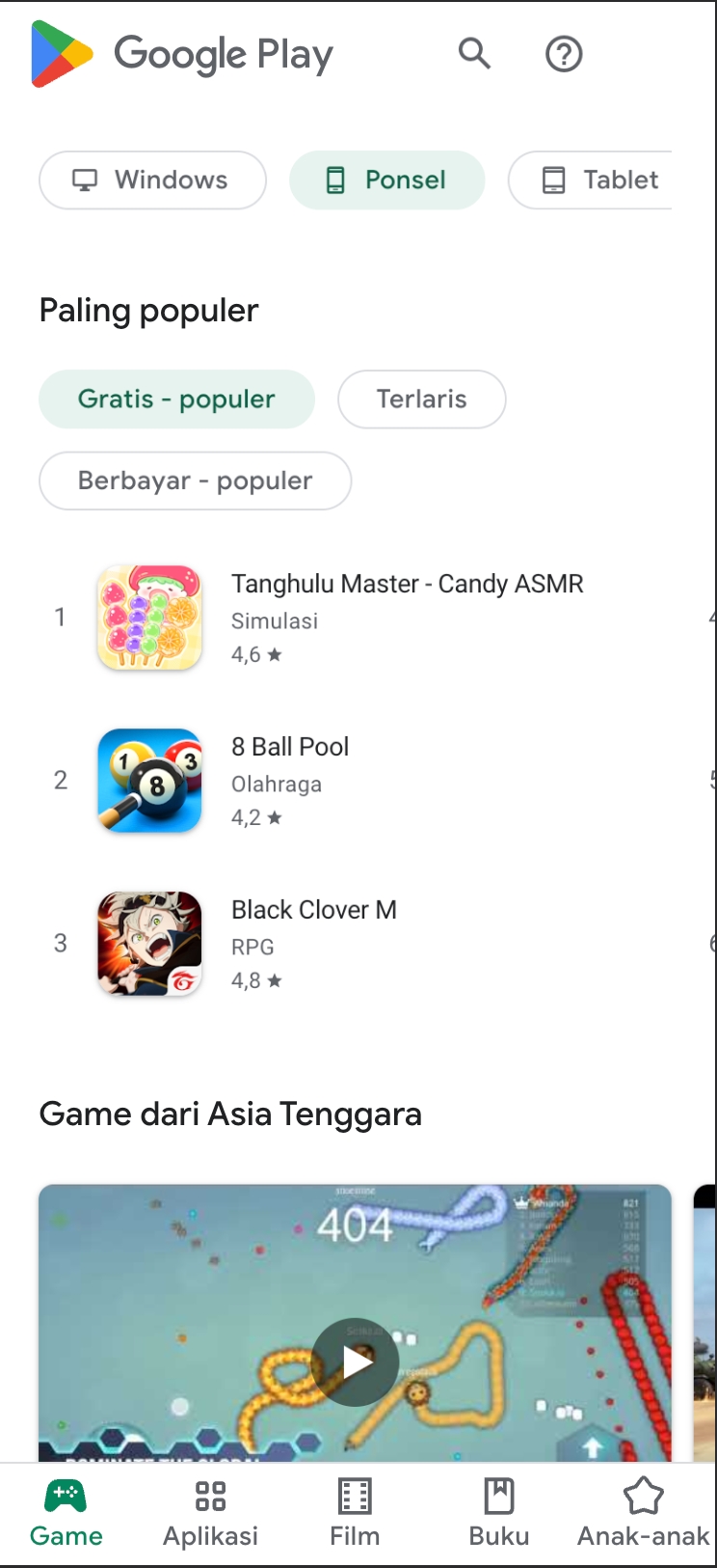 탕후루의 달인, 인도네시아 구글 인기 1위 달성