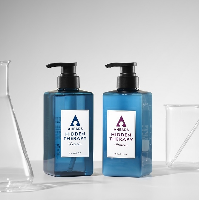 ▲ 어헤즈 ‘히든테라피’ 단백질 샴푸 및 트리트먼트 이미지
