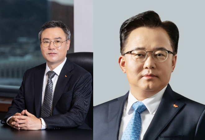 장동현 SK에코플랜트 부회장(왼쪽)과 박경일 사장 / 사진=SK에코플랜트 제공