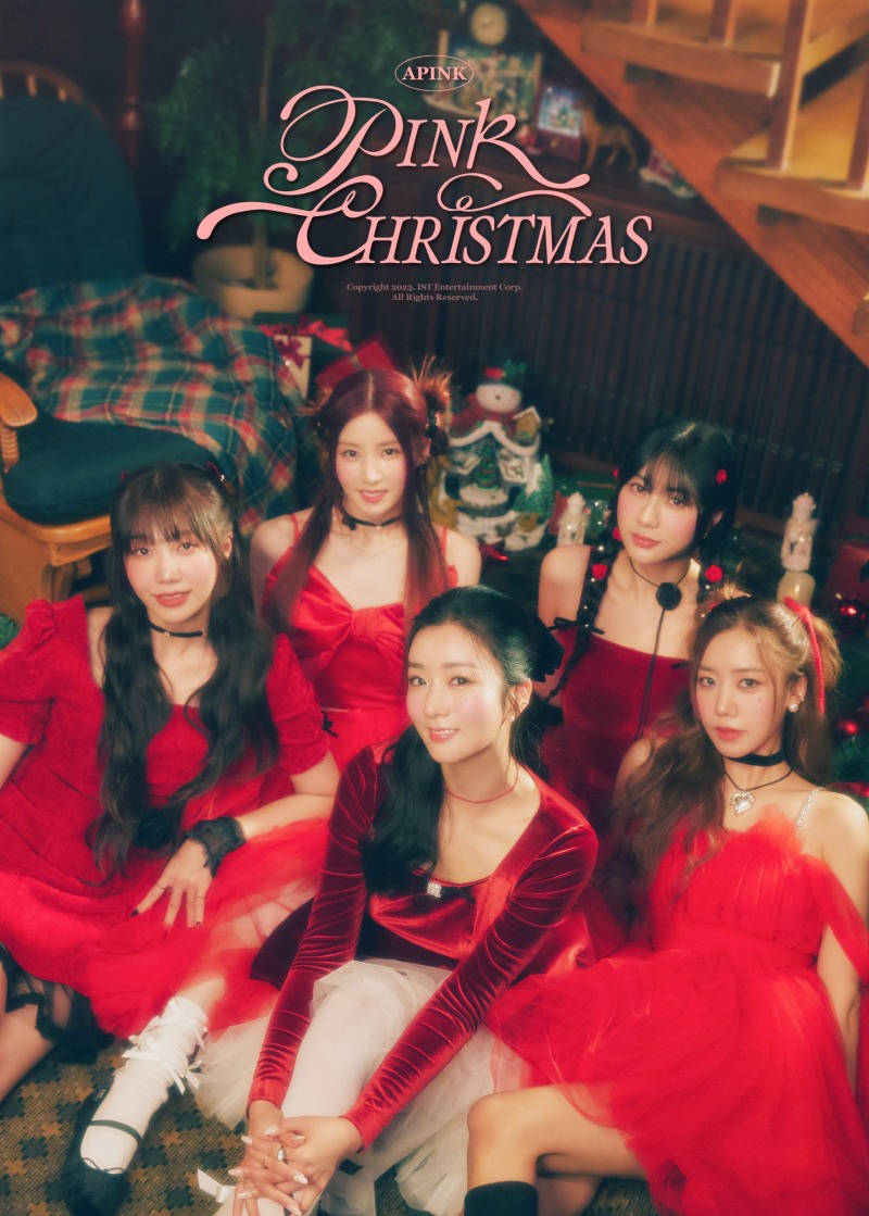 에이핑크, 'PINK CHRISTMAS' 단체 콘셉트 포토 공개…크리스마스에 핀 '포인세티아'
