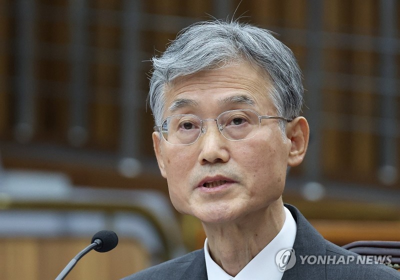 조희대 대법원장 후보자 인사청문회(서울=연합)