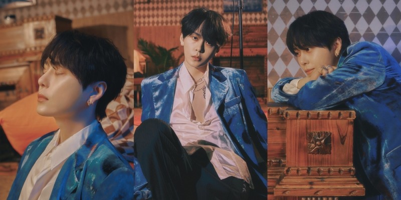 용준형, 신곡 'Fall Into Blue' 첫 티저 이미지 공개…센치한 비주얼 눈길