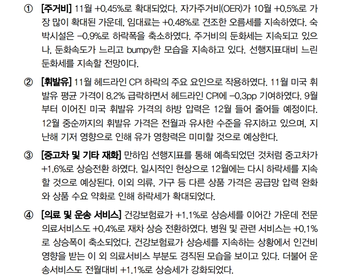 美 경직적 서비스 물가로 연준 기준금리 인하 기대감 조정될 것 - 대신證