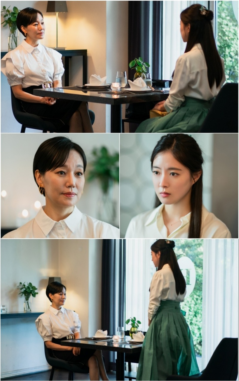 ‘열녀박씨 계약결혼뎐’ 이세영X진경, 냉랭한 기류 감돈 ‘의미심장 독대’ 현장 포착