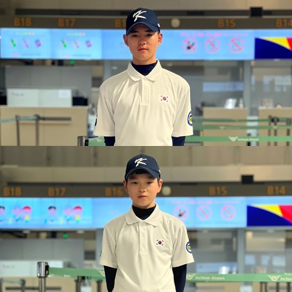 위: U13 이건우 선수 (서울영동중1) / 아래: U11 이선우 선수(안양부안초5)